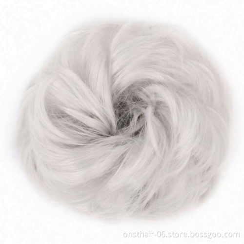 MYZYR 13 color elastic band chignon hair extension synthetic Scrunchies bun hair Updo donut fake hair hairpiece for women